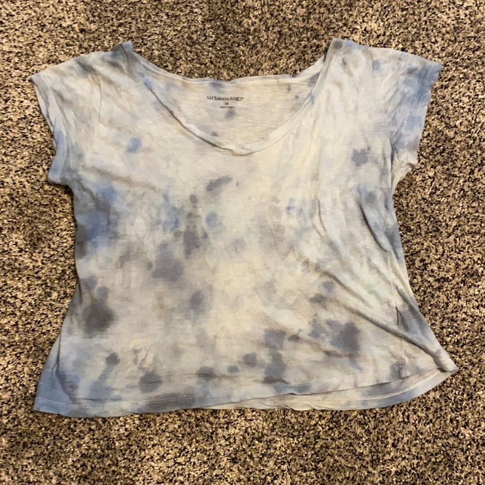 Tie-dye blue and white t-shirt!